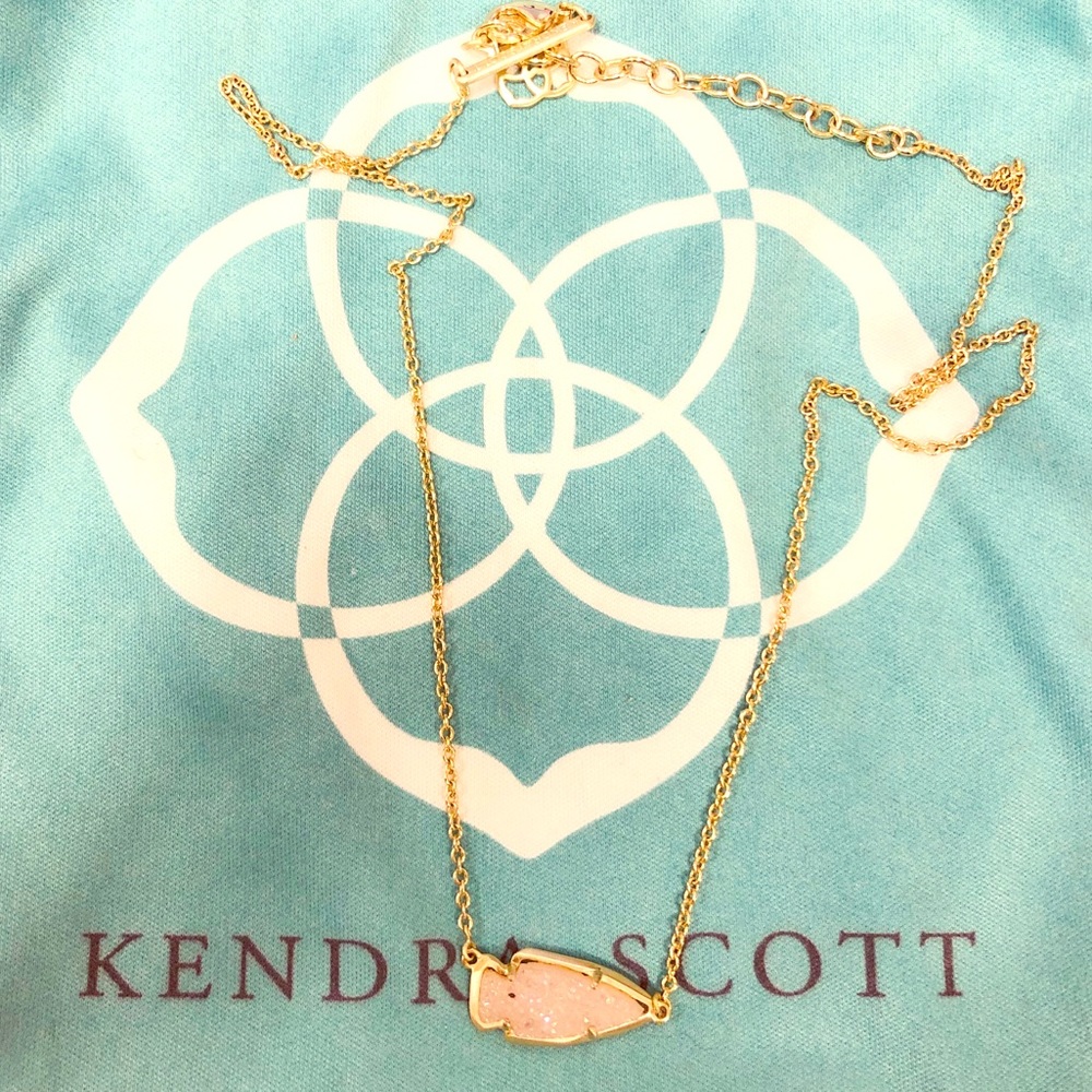 Kendra Scott Arrow Head iridescent Drusy Pendant